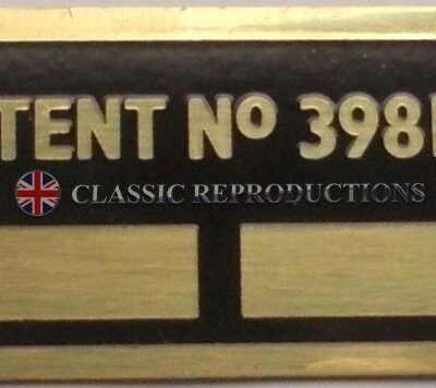 Brass Patent No 398110 plate