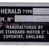 Chassis plate - Triumph Herald
