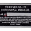 Chassis plate - Rover P4, P5, Land Rover