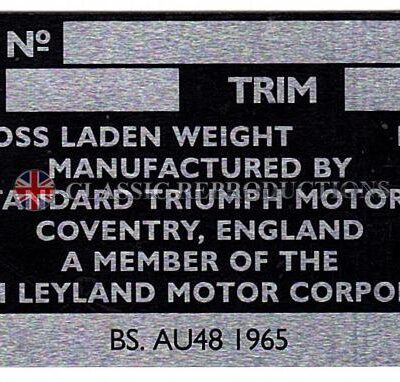 Chassis plate - Triumph general