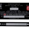 Pair of chassis plates - MGB Export - 1970 on