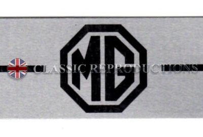 Rocker Cover plate, MG, Silver/Black