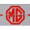 Rocker Cover plate, MG, Red/Silver