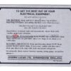 Lucas Battery plate