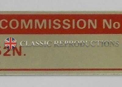 MG Commission plate No: G52N/F