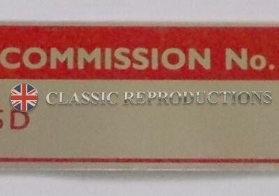 MG Commission plate No: G75D/Z