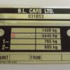 Chassis plate - Triumph TR8 (TKC 6764)