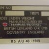 Chassis plate - Triumph Stag, Dolomite, GT6 Mk3