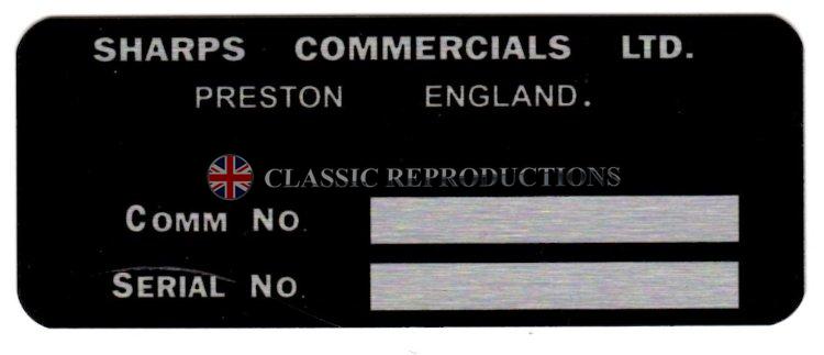 Chassis plate - Bond Equipe - Sharps Commercials