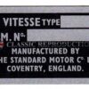 Chassis plate - Triumph Vitesse 6