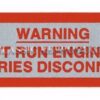 Battery Warning label