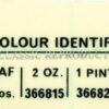 Rover paint colour label - Tobacco Leaf