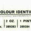 Rover paint colour label - Monza Red