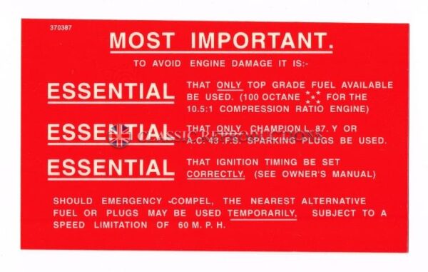Science Rover Warning Label