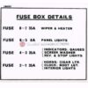 Fuse Box label - Rover