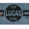 Lucas HA12 Coil label