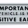 Positive Earth label