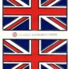 Union Jack stickers, small (pair)