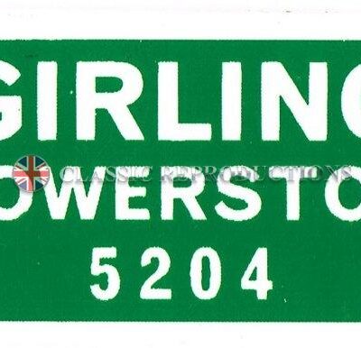 Girling Powerstop 5204 servo label (green)