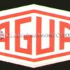 Jaguar red and white 'lozenge' decal