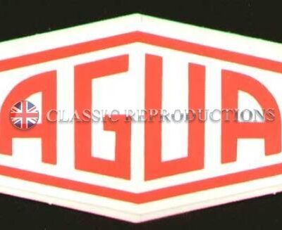 Jaguar red and white 'lozenge' decal
