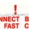 Battery Disconnect label - Rover SD1