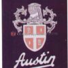 Austin A30 front grill badge insert (Silver)