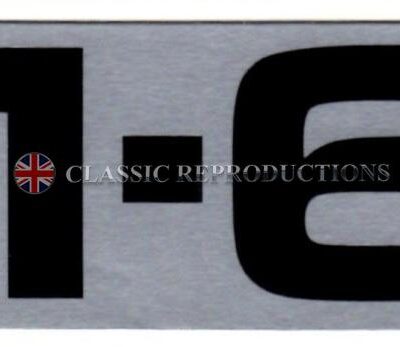 Ford Escort XR3 1.6 Engine label