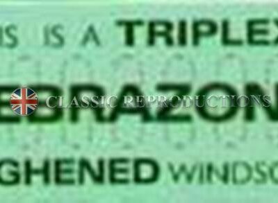 Triplex ZEBRAZONE toughened glass (green)
