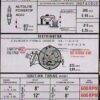 Technical Information label - Ford - 2724E 6B315 RS
