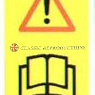 Check Handbook label (yellow)