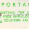 Speedo trip reset label (Anti-clockwise) - Triumph