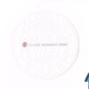 Round Mini Cooper 'S' sticker, white