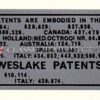 Rocker Cover label, Weslake Patent - Riley Kestrel