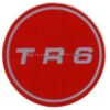 Wheel centre badge - Triumph TR6 Red