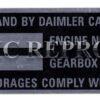 Chassis plate - Daimler Sovereign