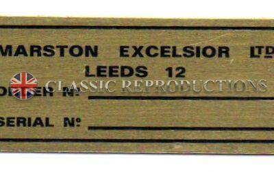 Marston Excelsior Radiator Plate