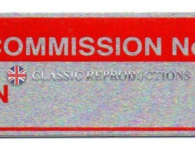 MG Commission plate No: G23N/Z
