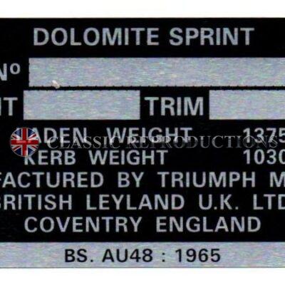 Chassis Plate - Dolomite Sprint