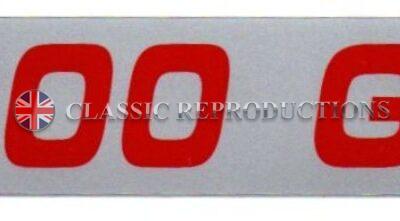 Rocker Cover label, 1600GT - Ford