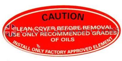 Power Steering Reservoir label